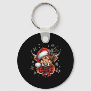 Weihnachten Kokette Kuh Cute Moo Kuh Xmas Feiertag Schlüsselanhänger