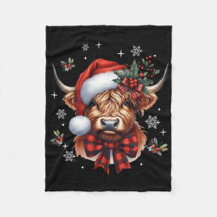 Weihnachten Kokette Kuh Cute Moo Kuh Xmas Urlaub Fleecedecke