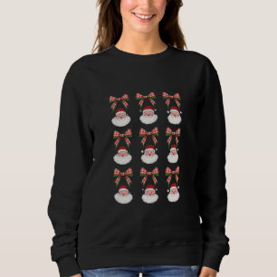 Weihnachten Kokette Schleife Santa Vintage Xmas Re Sweatshirt