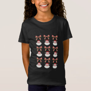 Weihnachten Kokette Schleife Santa Vintage Xmas Re T-Shirt