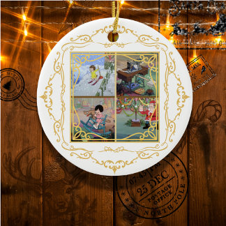 Weihnachten kommt aber einmal im Jahr Verzierung # Keramik Ornament