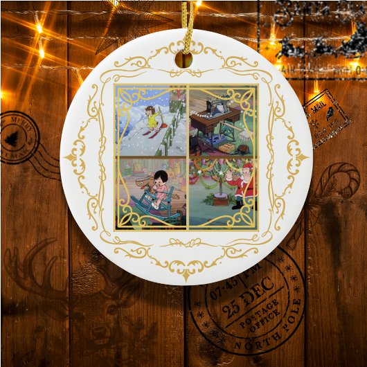 Weihnachten kommt aber einmal im Jahr Verzierung # Keramik Ornament