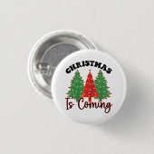 Weihnachten kommt button (Vorne & Hinten)