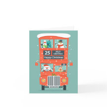 Weihnachten kommt der Weihnachtsmann in einem Dopp