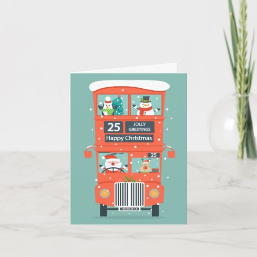 Weihnachten kommt der Weihnachtsmann in einem Dopp (Vorderseite)