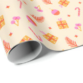 Weihnachten kommt geschenkpapier (Rolleneckpunkt)