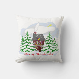 Weihnachten kommt in das Familienhaus Kissen