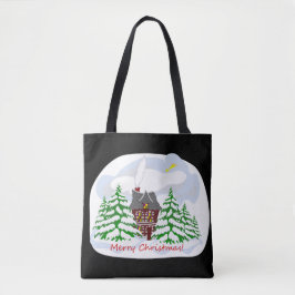 Weihnachten kommt in das Familienhaus Tasche