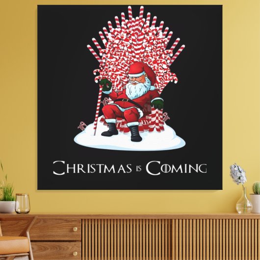 Weihnachten kommt leinwanddruck (Insitu (Wohnzimmer))