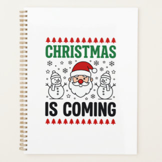 Weihnachten kommt Santa Schneemann Design Planer