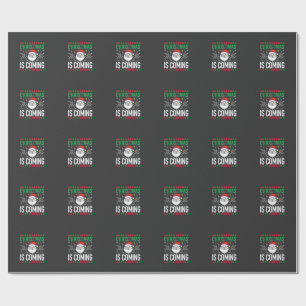 Weihnachten Kommt Santa Schneemann Geschenkpapier