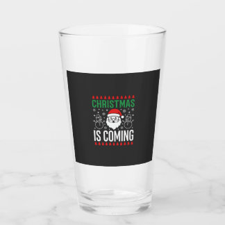 Weihnachten Kommt Santa Schneemann Glas