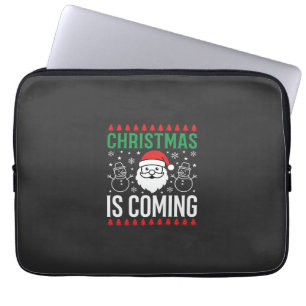 Weihnachten Kommt Santa Schneemann Laptopschutzhülle