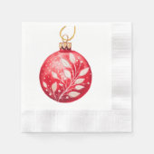 Weihnachten kommt zu uns, rote Dekoration Serviette (Vorderseite)