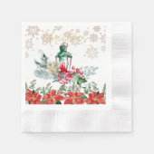 Weihnachten kommt zu uns, rote Dekoration Serviette (Vorderseite)