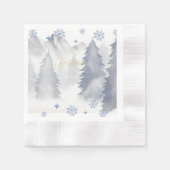 Weihnachten kommt zu uns, Schneeflocken Serviette (Vorderseite)