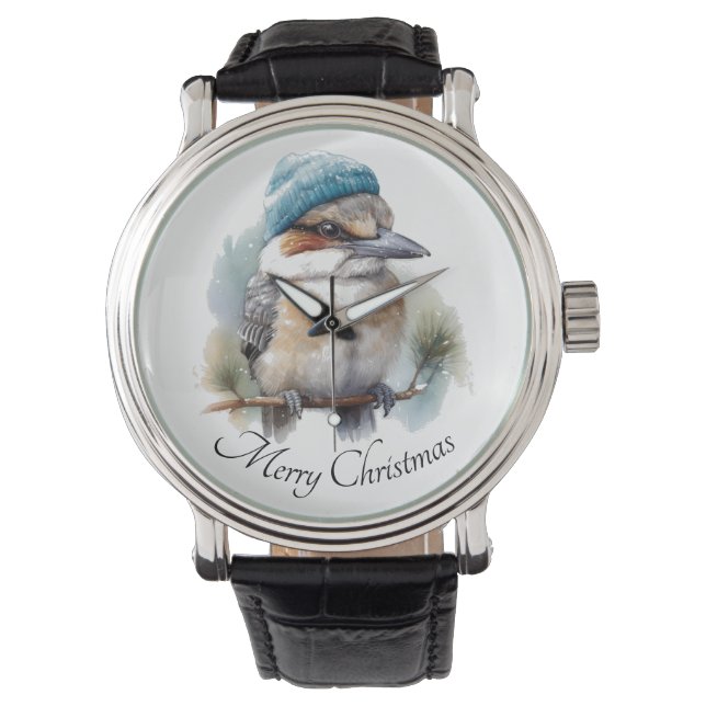 Weihnachten Kookaburra Armbanduhr (Vorderseite)