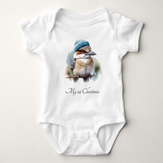 Weihnachten Kookaburra Baby Strampler (Vorderseite)