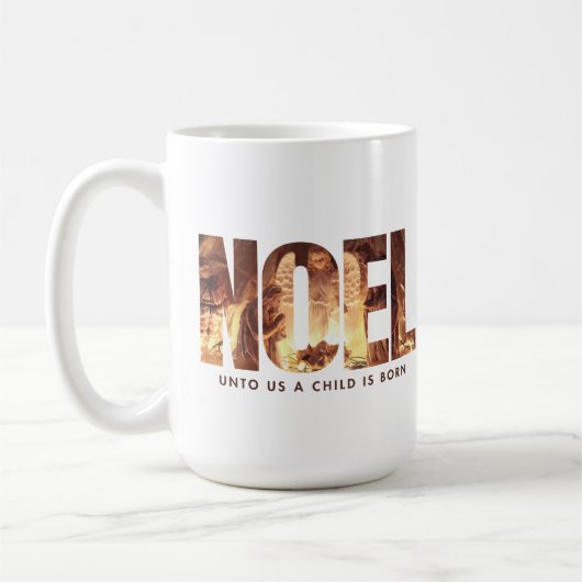 WEIHNACHTEN Krippe Minimalistisch Weihnachten Kaffeetasse (Links)