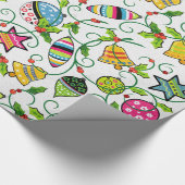 Weihnachten kritzelt Geschenk Packpapier (Ecke)