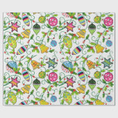 Weihnachten kritzelt Geschenk Packpapier (Flach)