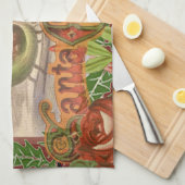 Weihnachten Küchentuch (Viertel Falte)