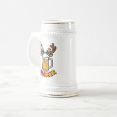 Weihnachten - Kunst Bierglas (Vorderseite Links)