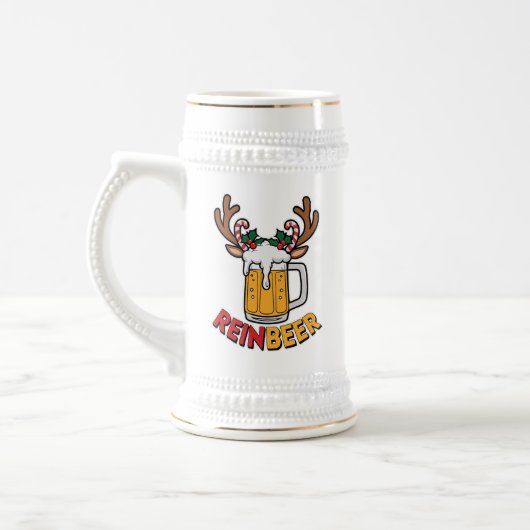 Weihnachten - Kunst Bierglas (Links)