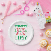Weihnachten Kunst Toasty und Tipsy Pappteller (Party)