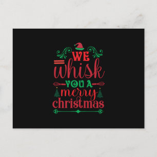 Weihnachten Kunst Wir flüstern Ihnen ein frohes We Postkarte