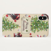 Weihnachten Kunstmuster Case-Mate iPhone Hülle (Rückseite (Horizontal))