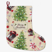 Weihnachten Kunstmuster Großer Weihnachtsstrumpf (Vorderseite)