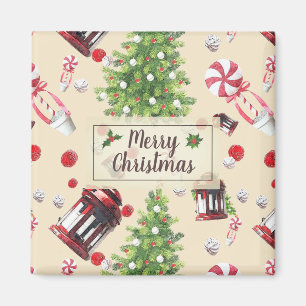 Weihnachten Kunstmuster Magnet