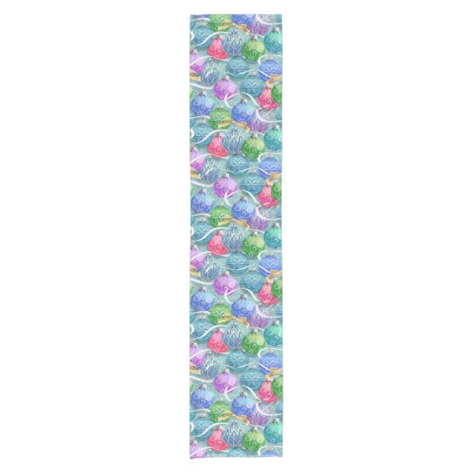 Weihnachten Kurzer Tischläufer (Vorderseite)