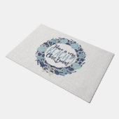 Weihnachten Küste Tropisches Meer Muschel Wreath - Fußmatte (Schrägansicht)