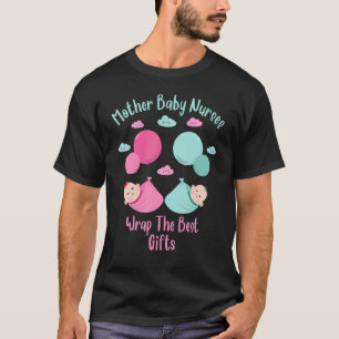 Weihnachten L&d Geburts- Mutter Baby Krankenschwes T-Shirt