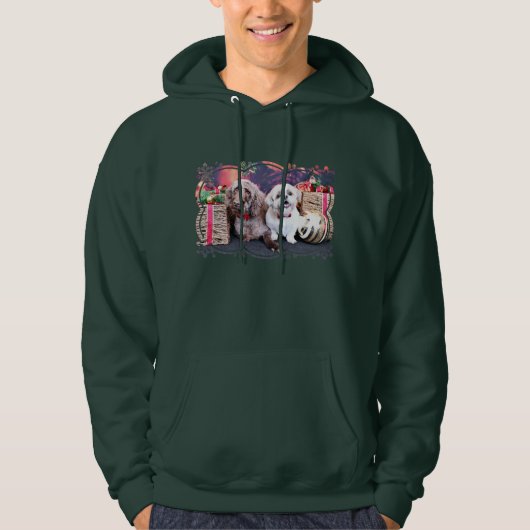 Weihnachten - LabraDoodle Bob - Shih Tzu Bentley Hoodie (Vorderseite)