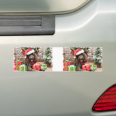 Weihnachten - LabraDoodle - Harley Autoaufkleber (Auf Auto)