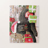Weihnachten - LabraDoodle - Miller Puzzle (Vertikal)