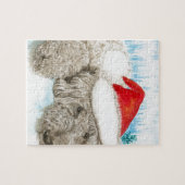 Weihnachten Labradoodle Puzzle (Horizontal)