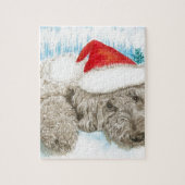 Weihnachten Labradoodle Puzzle (Vertikal)