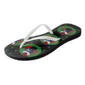 Weihnachten Labrador Retriever Flip Flops Badesandalen (Schrägansicht)