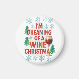 Weihnachten lacht in Alkohol Tinte Magnet