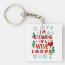 Weihnachten lacht in Alkohol Tinte Schlüsselanhänger