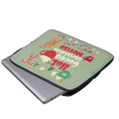 Weihnachten Laptopschutzhülle (Vorne Knopf)