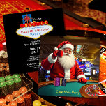 Weihnachten - Las Vegas Casino Party Einladung<br><div class="desc">Weihnachten Santa Las Vegas Casino Fun Style Holiday Square Party Einladung. Informationen für die Einladung ist auf der Rückseite der Karte. Genießen Sie einen lustigen Spielabend mit Kollegen, Freunden oder der Familie. Drehen Sie das Roulette Rad, spielen Sie ein Schwarzer Jack oder ein Würfel-Spiel. Tauschen Sie Chips für Geschenke oder...</div>
