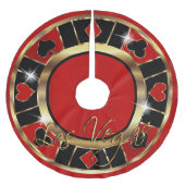 Weihnachten Las Vegas Stil Polyester Weihnachtsbaumdecke (Vorderseite)