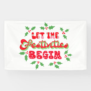 Weihnachten Lass Die Feierlichkeiten starten Sie d Banner
