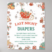 Weihnachten "Last Night Diapers" Baby Showspiel Poster (Vorne)