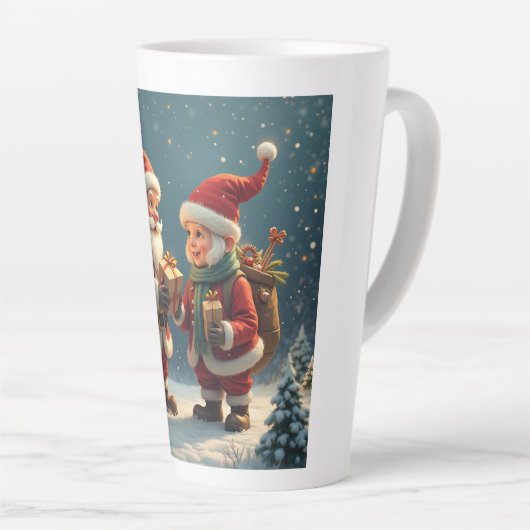 Weihnachten Latte Tasse (Rechte Ecke)